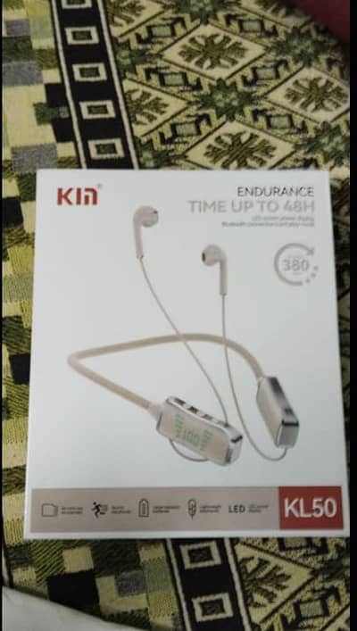 KL 50 neckband bluetooth headphones skin color