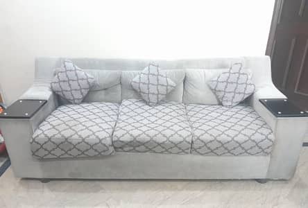 6 seater wooden sofa set