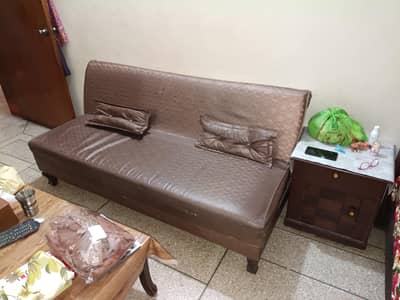 5 Seater Solid Sofa Set with center table, 2 Chinyoti Solid wood Chair