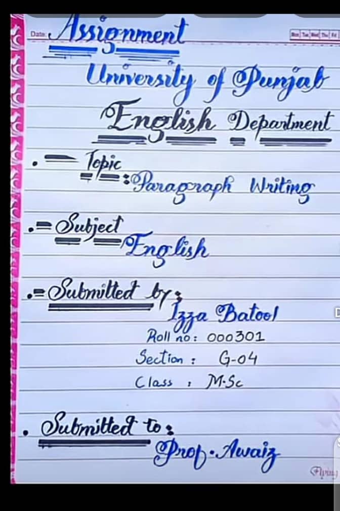 Assignment writing 0