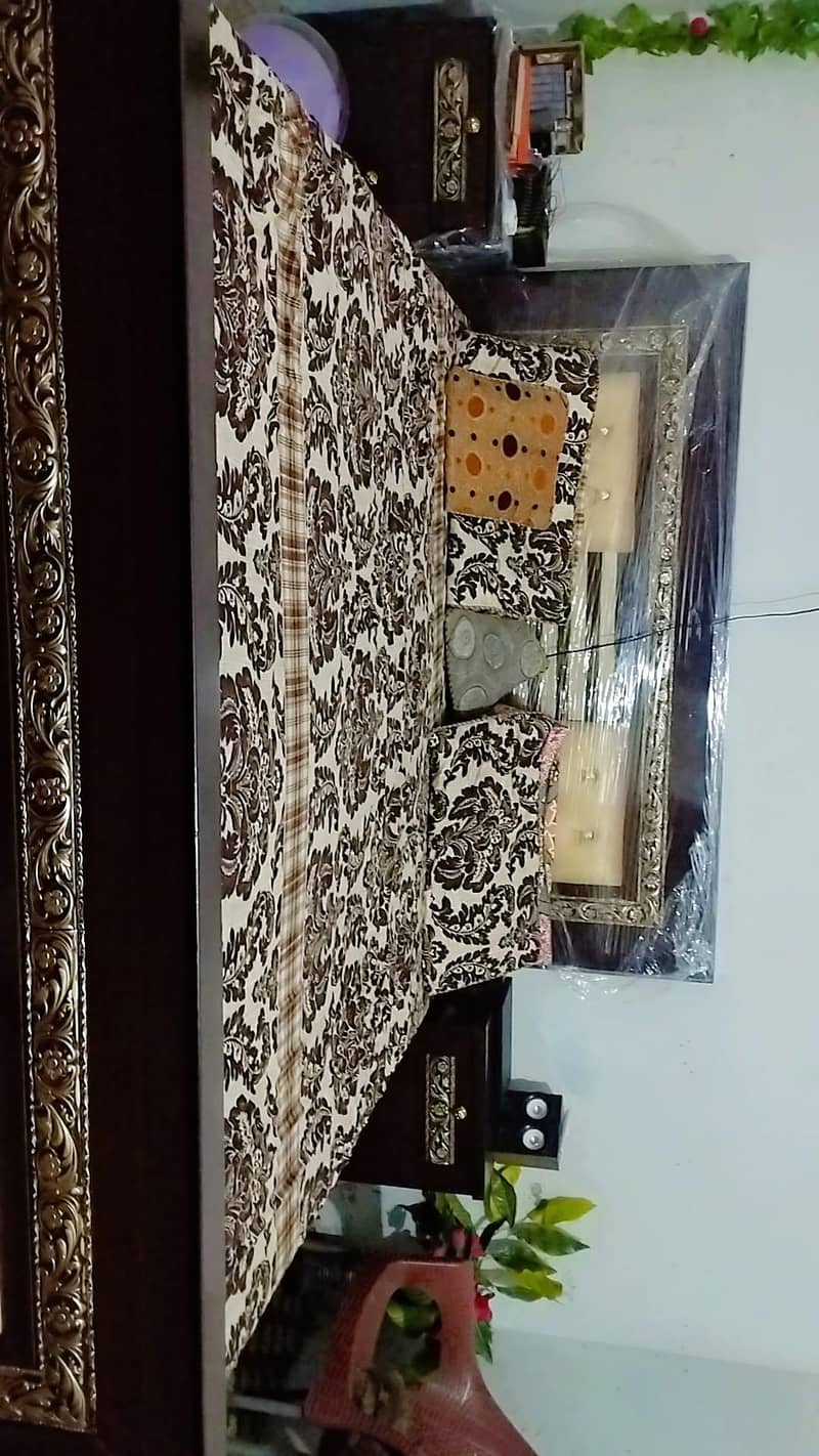 Bed with side table 1