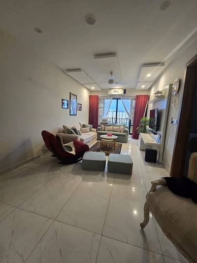 Fully Furnished 3-Bed Luxury Corner Apartment with Double Parking Galleria, Behria Enclave