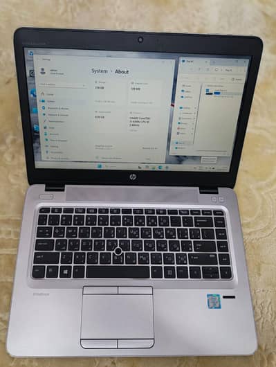 HP Elitebook 840 G3 core-i5/8GB ram/256 GB ssd/ good battery win 10