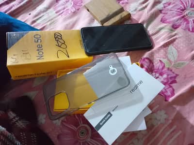 realme note 50 4/64 miner  glass tota ha