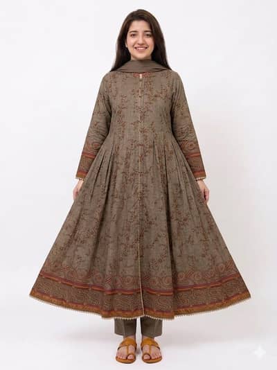 PURE LAWN STITCHED FROCK
