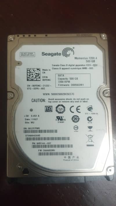 500gb 2.5inch  harddisk for laptop