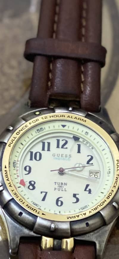 100% Original Rare Turn N Pull GUESS Men's Watch