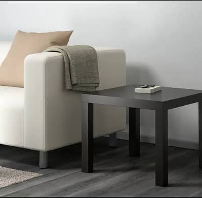 Ikea Lack Side Table & Steel/Wooden Chairs