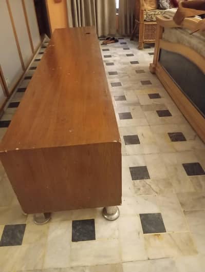 Wood Led Tv Console Table