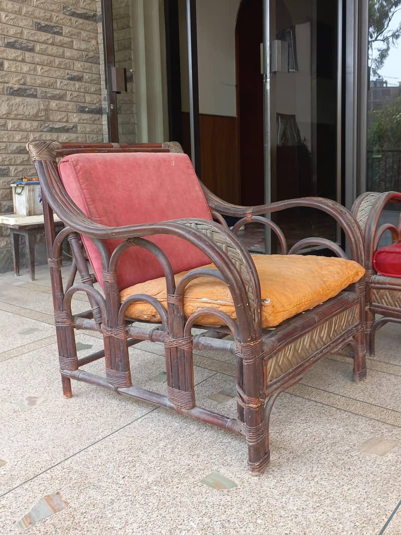 Cane Sofa Set 3