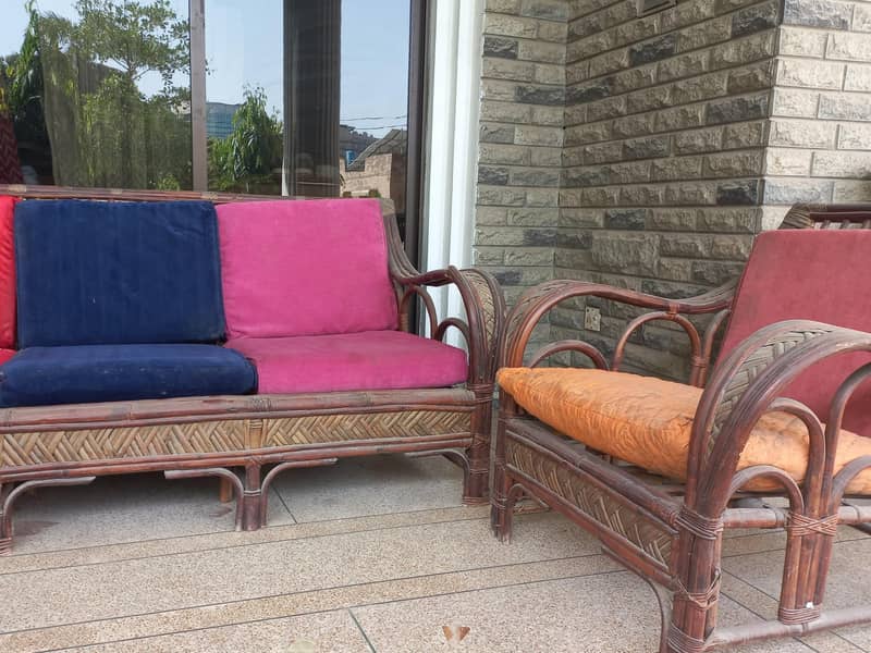 Cane Sofa Set 4