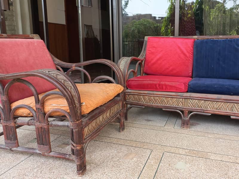 Cane Sofa Set 5