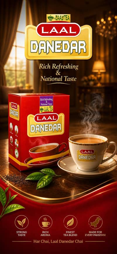 Laal Danedar Tea Ke Liye Sales Agents Required