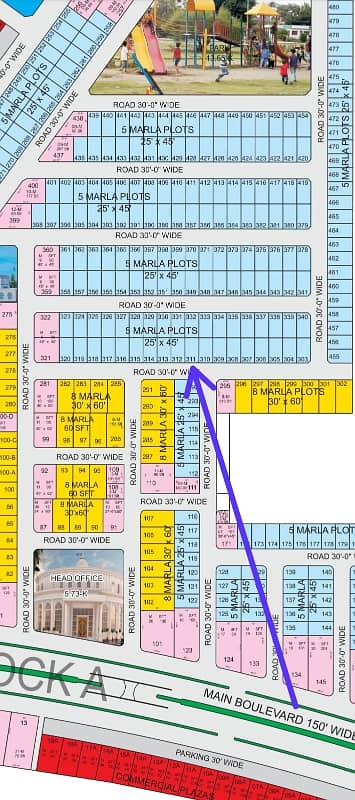 5 Marla Residential Plot Available For Sale In A Block Hot Location 311-A