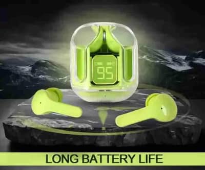 wireless Bluetooth 5.3 earbuds  with noise cancelation and fast charge