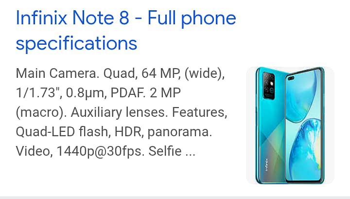 Infinix Note 8 0