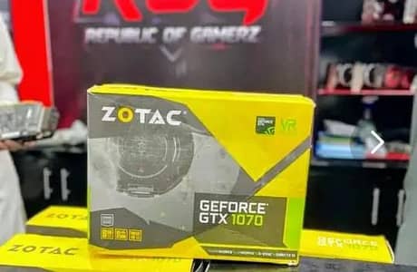 Nvidia GeForce GTX 1070 8Gb 1080p gaming card