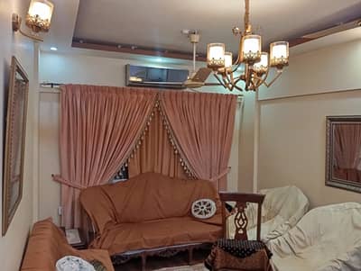 Park Facing 2 bed DD Apartment Available for sale in Bisma Garden Gulistan e jauhar block 13