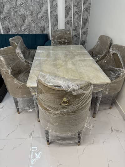 BrandNew Dinning Table With 6 Chairs Solid Keekar Wood