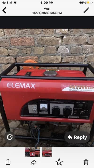 Honda elemax generator for sale in good condition