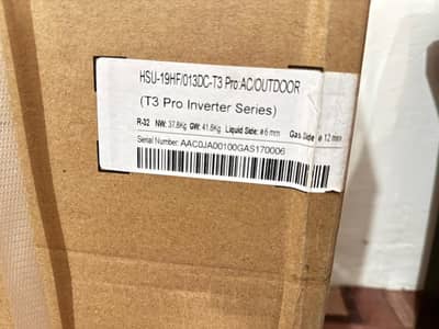 Haier T3 Pro Inverter 1.5 Ton AC Full Box Pack 2026