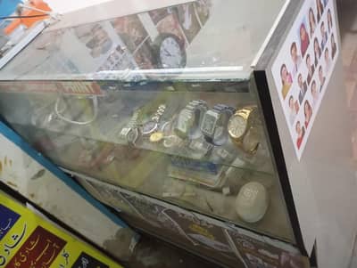 4x4 Counter for sale wood and glass