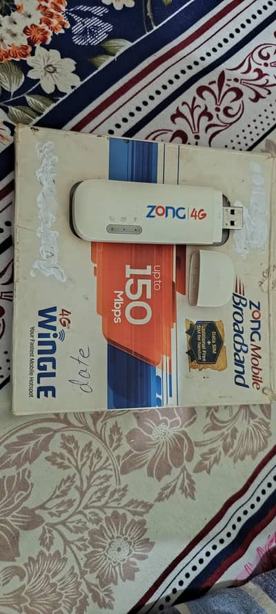 Zong 4G WiFi Dongle / Wingle Working Condition 3000