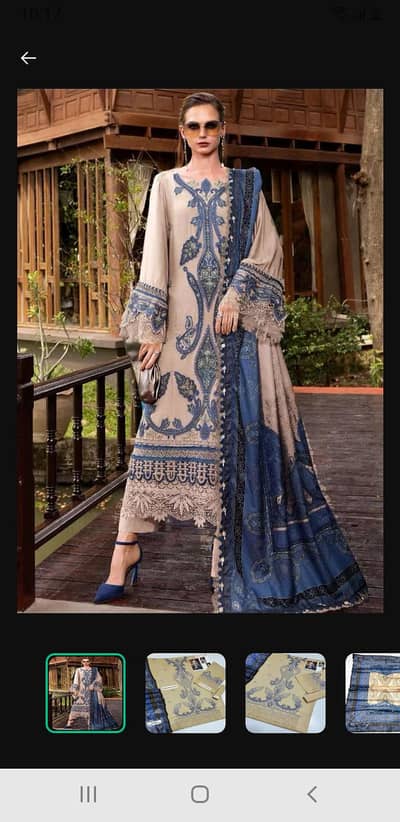 3 Piece Unstitched Dress Available Cash on Delivery All Lawn Eid dress