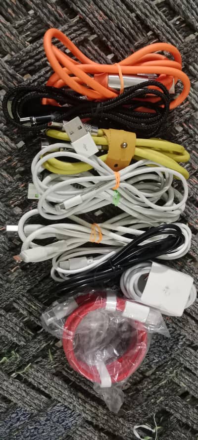 three types charging cables