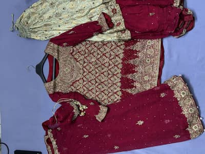 Boutique Bridal dress heavy embroidered work