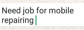 need job mobile repairing