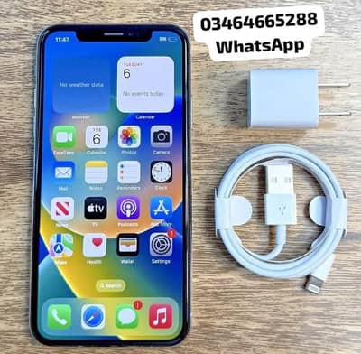 iPhone X 256 GB PTA approved full box for sale