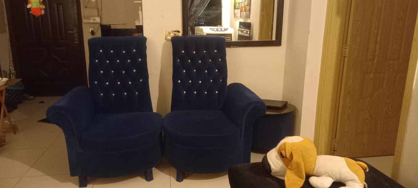 2 sofas  and 2 seater sofa with table 2