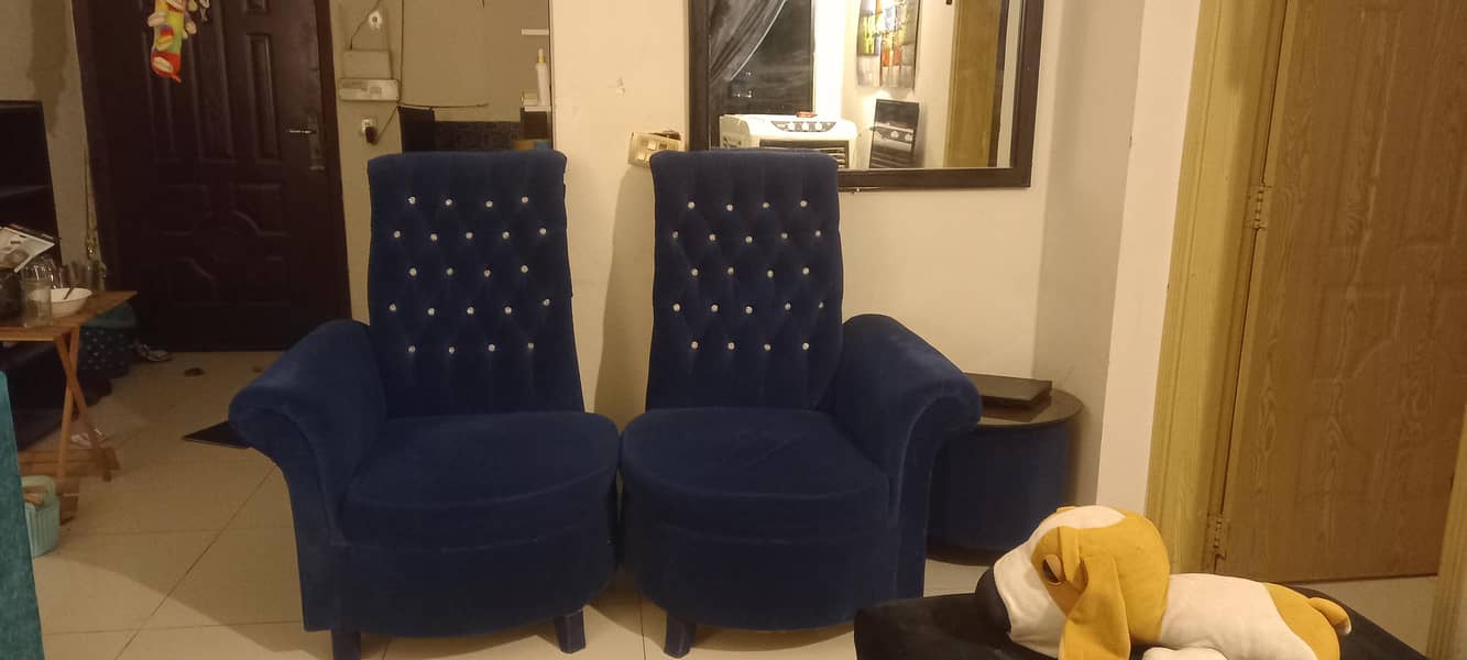 2 sofas  and 2 seater sofa with table 3