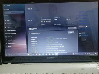Sony vaio laptop little bit of damage price negotiable