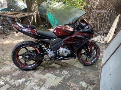 super power 200cc 10by10 condition fully loaded bike only exchange
