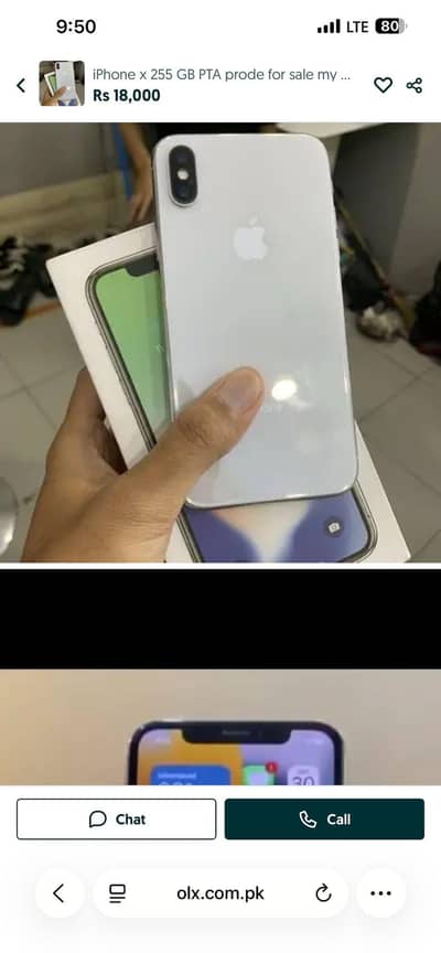 iPhone x 256 GB PTA my WhatsApp 03214390746