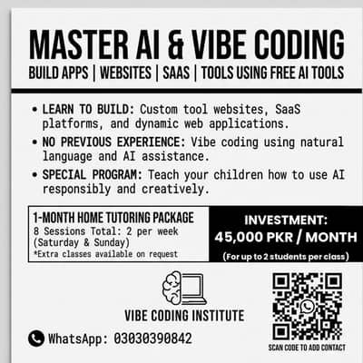vibe coding Master Class home Tutor