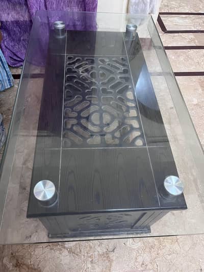 center table with tampered glass