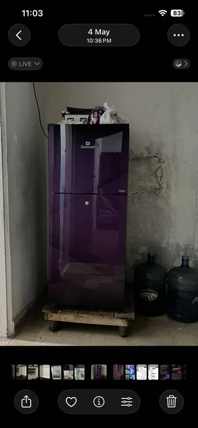 Medium sized fridge for sale.