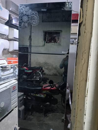 haier glass door freg conditoon 10/10 price final