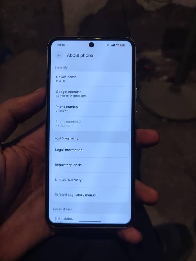 Google pixel 8 7