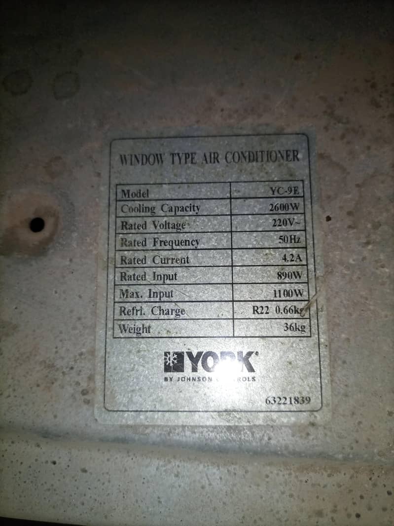 window ac . 75 ton 1