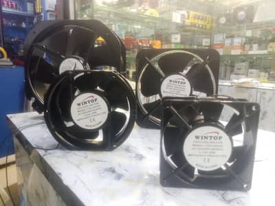 industrial exhaust fans with grill & filer 12" 8" 6" 4" brand (wintop)