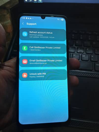 samsung A07 4g 6/128 KG locked