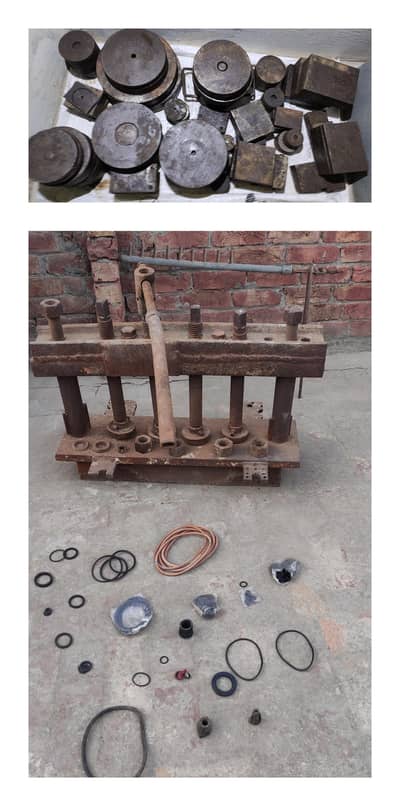 Rubber Press Machine + 50 Dies/Mold +Burner | Complete Business Set Up