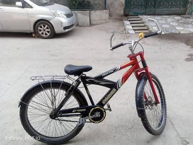 Milanotouch Premium Steele MTB Cycle -Red/Black