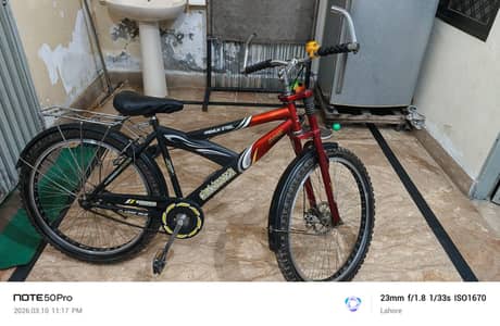Milanotouch Premium Steele MTB Cycle -Red/Black