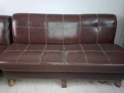 Leather 7 seater sofa set