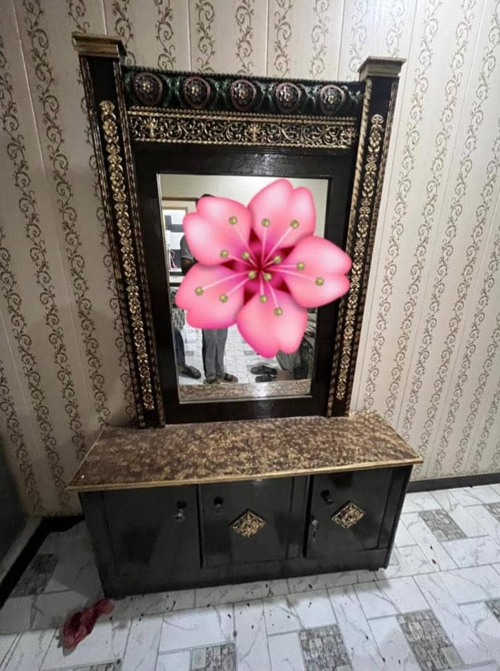 bed and side table plus dressing table 1